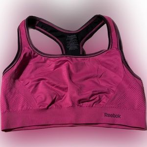 Hot pink Reebok sports bra